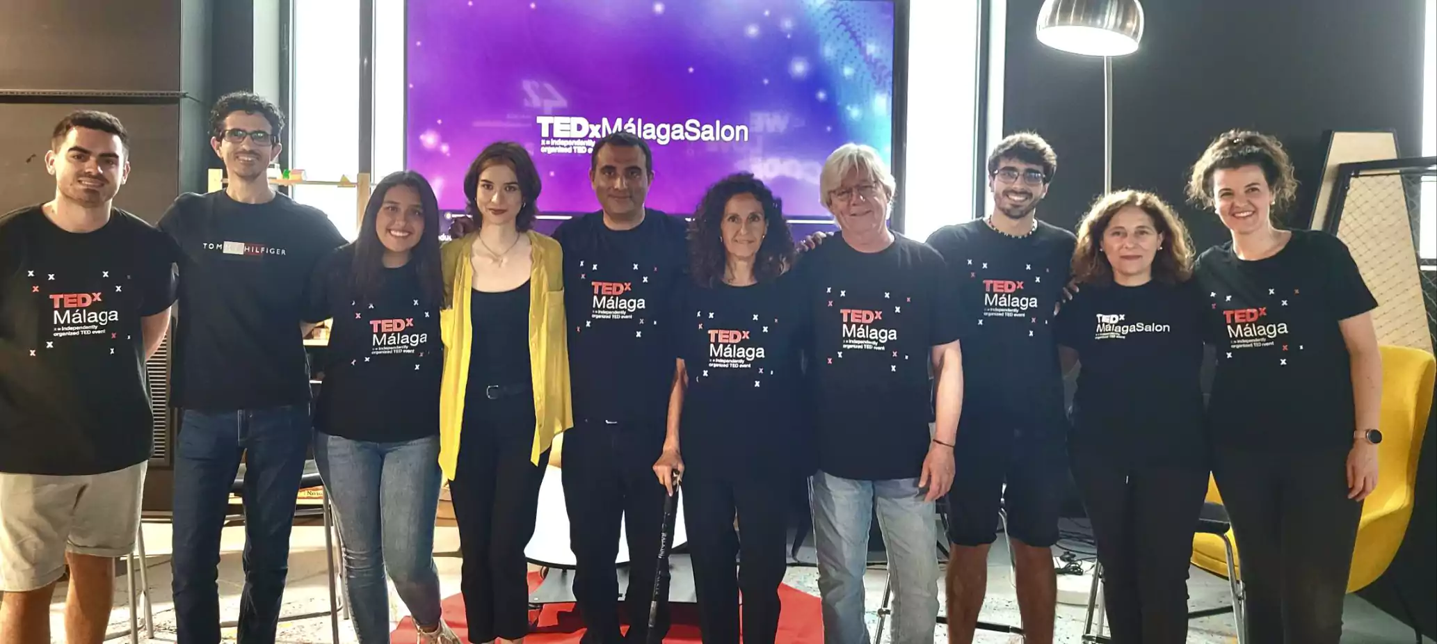 Foto con el equipo del TEDxMálaga